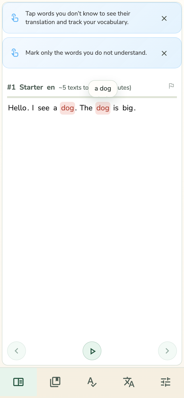 How does word marking work?